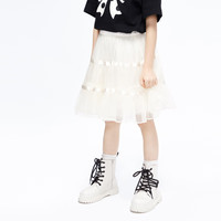 little MO&Co.little moco童装装女童半身裙网纱蓬蓬裙子KBC3SKT009 米杏色 110/53