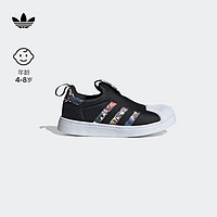 adidas 阿迪达斯 三叶草SUPERSTAR 360男小童贝壳头板鞋IG9897 黑/白/蓝 28(165mm)