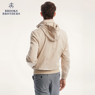 Brooks Brothers BrooksBrothers）男士新休闲拉链秋连帽夹克外套 B255-米色 M