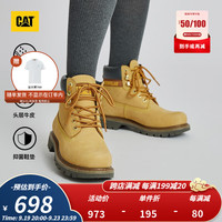 卡特彼勒CAT卡特马丁靴经典大黄靴工装靴鞋子男女同款防水户外短靴 女士 36