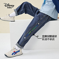 迪士尼（Disney）童装男童牛仔裤春秋长裤装儿童休闲时尚长裤帅气裤子 牛仔蓝 150