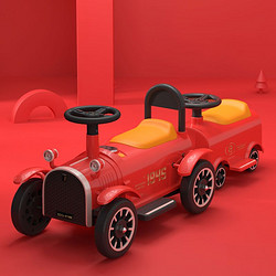 BEIDUOQI 贝多奇 小火车 儿童电动小火车可坐人儿童电动车四轮可坐儿童电动汽车儿童汽车可坐人玩具车可坐人红色