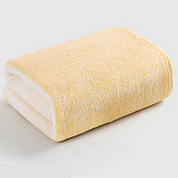 GRACE 洁丽雅 单条装浴巾马卡龙撞色珊瑚绒洗澡吸水速干不易掉毛裹巾家用成人