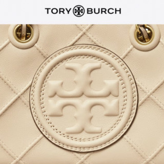 TORY BURCH 汤丽柏琦 Fleming系列 女士羊皮革手提包 152334 奶油白 迷你