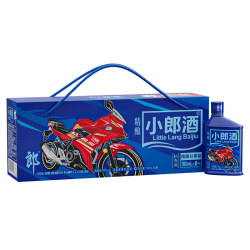 LANGJIU 郎酒 精酿小郎酒（机车版）45度 兼香型白酒 100ml*6瓶 礼盒装