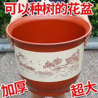 努拉派 花盆加厚塑料花盆树脂大号盆绿植绿萝花盆新款特大号 520#：直径48高36