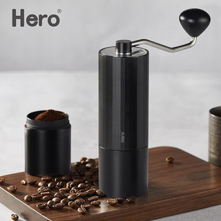 Hero（咖啡器具） Hero螺旋桨S01手摇磨豆机 咖啡豆磨粉机便携家用研磨机手动咖啡机 黑色
