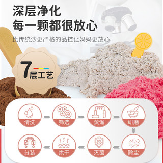 伦堡沙创意手工diy太空沙玩具彩色魔力沙儿童仑轮宝沙黏粘土