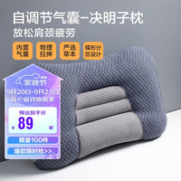 博洋家纺分区决明子气囊枕芯单人草本枕头单只装 晨风45*60+7cm