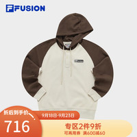 斐乐（FILA） X FACETASM潮牌男子针织连帽上衣时尚卫衣 颖果杏-BG 185/104A/XXL