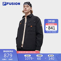 FILA FUSION斐乐潮牌男子梭织上衣时尚宽松工装外套