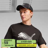 PUMA 彪马 男女同款 帽子 024814-01黑色-白 国际码ADULT