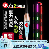 SIMAGO 喜曼多咬钩变色夜光漂夜钓鲫鲤鱼高灵敏重力感应醒目电子浮漂FX05