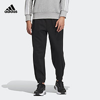 adidas 阿迪达斯 轻运动男装冬季运动裤IQ1383 黑色/黑色 A/XL