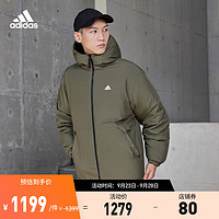 adidas 阿迪达斯 轻运动男装冬季运动保暖羽绒服IV7569 黑色 A/2XS