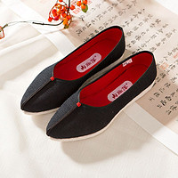 内联升 8613A/G内联升国风中式古典传统纯手工千层底民族风女士布鞋