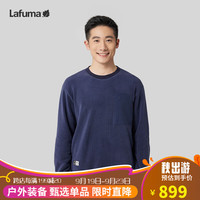 LAFUMA乐飞叶卫衣男 户外冬山系运动保暖拼接T恤上衣 LMTS3CW82