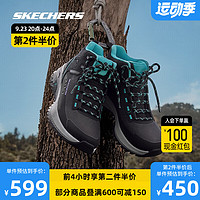 SKECHERS 斯凯奇 女鞋高帮护踝户外鞋子舒适吸震运动鞋180086 BKBL 36