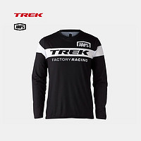 崔克（TREK）100% Factory Racing车队版速干透气保暖休闲长袖T恤卫衣 黑色 M