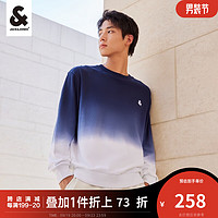 杰克·琼斯（JACK&JONES）冬上衣男士时尚百搭简约渐变宽松舒适卫衣男223433091 藏蓝-E399月19日前发货 165/88A/XS