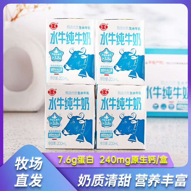 石埠 纯水牛奶体验装200ml