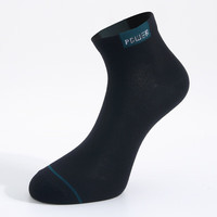 真维斯袜子男春秋新疆棉3A抗菌轻运动休闲短袜JW 黑色2010 F