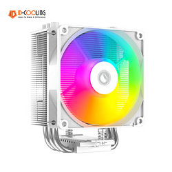 ID-COOLING CPU风冷散热器 3热管塔式电脑散热器 9CM风扇 附带硅脂 适用LGA1200/1700/AM4/AM5 SE-30幻彩白