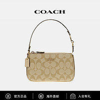 COACH 蔻驰 Nolita19女士奶茶老花单肩腋下麻将包 美国仓