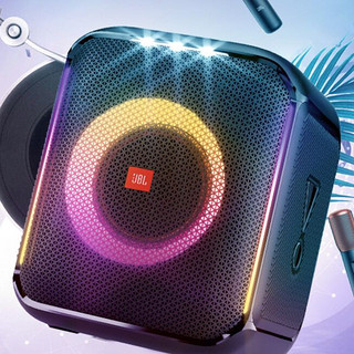 JBL 杰宝 Partybox Encore 音乐战将欢唱版 便携蓝牙音箱 黑色