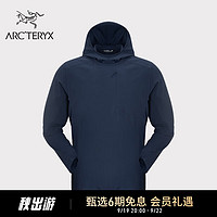 ARC'TERYX 始祖鸟 ARC’TERYX始祖鸟 SIMA PULLOVER  轻量 男子 防风夹克 Black Sapphire/蓝黑色 S