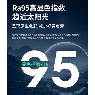 雷士智能吸顶灯大尺寸大瓦数RA95高显舒适光卧室灯全屋灯饰灯具 繁星 144瓦高显智能大灯