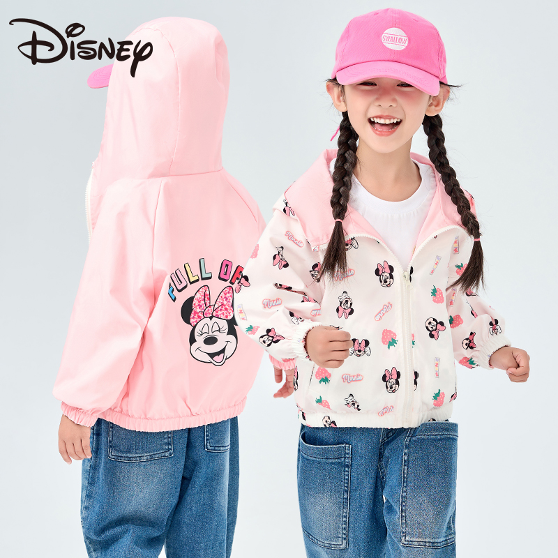 Disney/迪士尼男童女童夏双面穿米奇休闲印花外套童装