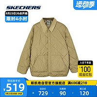 斯凯奇 Skechers外套男装梭织裥棉复古风帅气上衣L323M050