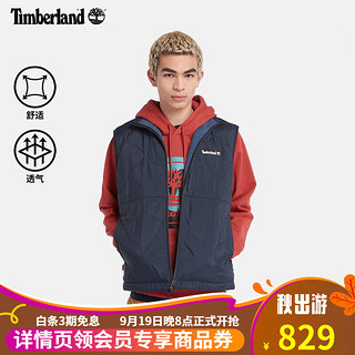 添柏岚（Timberland）男装两面穿马甲保暖抓绒|A2HX7 A2HX7433/深宝石蓝 XXL