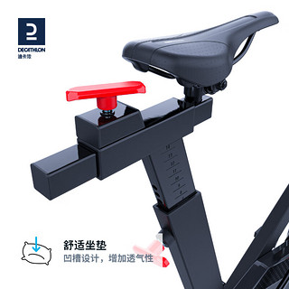 迪卡侬（DECATHLON）动感单车家用室内自行车脚踏车器材车EYC2 升级酷黑家用动感单车