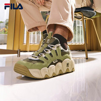 斐乐(FILA) 可颂面包鞋运动鞋男2023冬休闲鞋老爹鞋 橄榄石绿/浅苔藓-OA 39