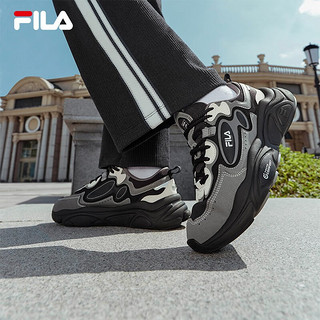 斐乐（FILA）女鞋MARS 1S+复古运动鞋火星鞋跑步鞋 鱼子灰/木炭灰-CC 35.5