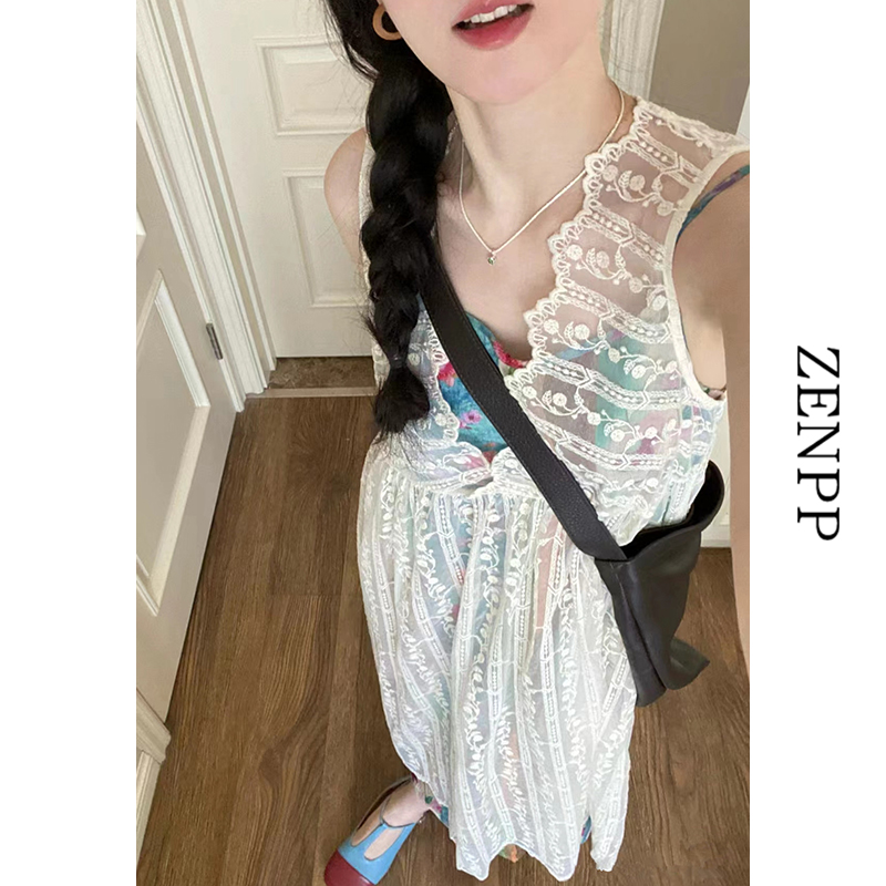 波西米亚风彩色吊带连衣裙女秋季海边度假裙子套装多巴胺国庆穿搭