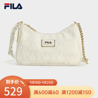 FILA 斐乐 女子挎包时尚单肩包腋下包 云菇白-WT XS