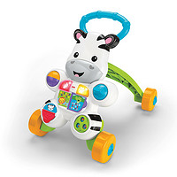 Fisher-Price 二合一小斑馬手推學步車寶寶兒童多功能聲光助步玩具DNK52