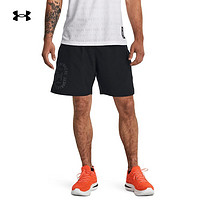 安德玛（UNDERARMOUR）秋冬Run Everywhere男子跑步运动短裤1379294 黑色001 XL