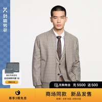 劲霸男装（K-Boxing）绵羊毛亲肤舒适商务休闲茄克男|BDWE3298 可可糖色 170/M