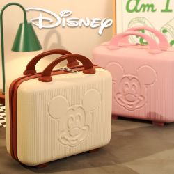 Disney 迪士尼 新款手提箱小行李箱女14寸化妆箱旅行小型化妆品便携收纳箱