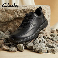 Clarks其乐匠心系列男鞋舒适透气百搭休闲商务单鞋时尚简约皮鞋 黑色 261751907 42