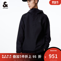 杰克·琼斯(JACK&JONES)男装风衣外套男春秋款短款风衣休闲连帽防风领户外透气机能外套