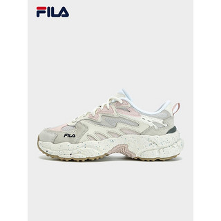 FILA 斐乐蕨草鞋FERN女鞋运动鞋户外老爹鞋反光休闲鞋 桦树棕/珍珠色-BS 38.5