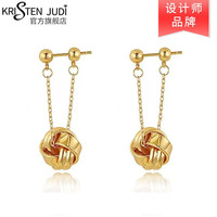 KRISTEN JUDI 长款气质耳钉秋千耳环 两种戴法 双十一