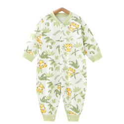 瑄妮薇婴儿连体衣春秋款宝宝衣服新生哈衣内衣爬服无骨