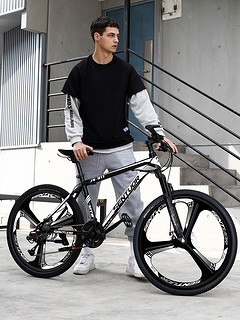 ICOLOUR 山地自行车男式新型变速越野单车公路赛车24寸26青少年女成人