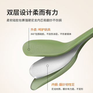 特恩斯硅胶铲不粘锅锅铲食品级耐高温家用炒菜铲子汤勺套装